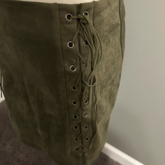 Abbeline suede mini‎ skirt women small - Picture 8 of 9